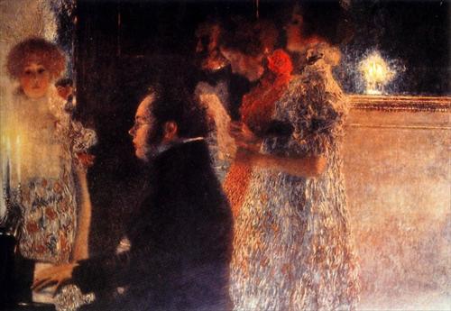 Schubert at the Piano Gustav Klimt